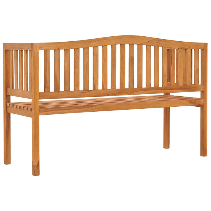 havebænk 150 cm massivt teaktræ