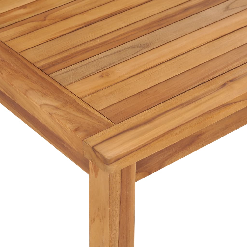 havebord 120x70x77 cm massivt teaktræ
