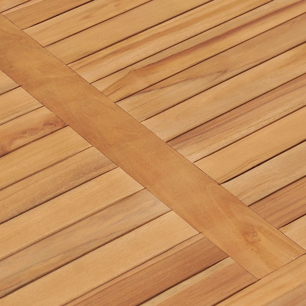 havebord 120x70x77 cm massivt teaktræ
