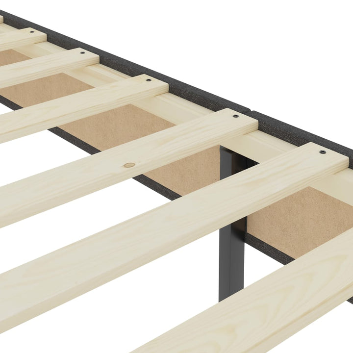 sengestel til boxmadras 90x200 cm stof grå