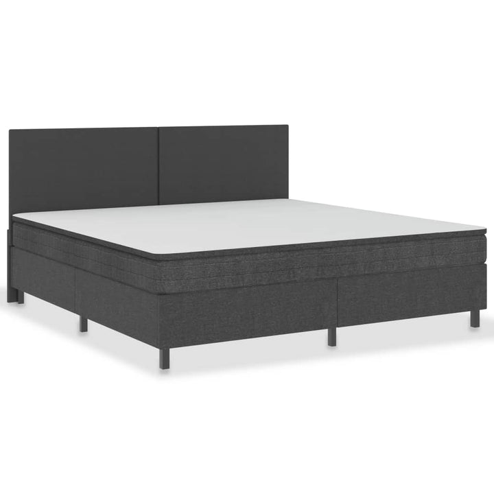 sengestel til boxmadras 200x200 cm stof grå