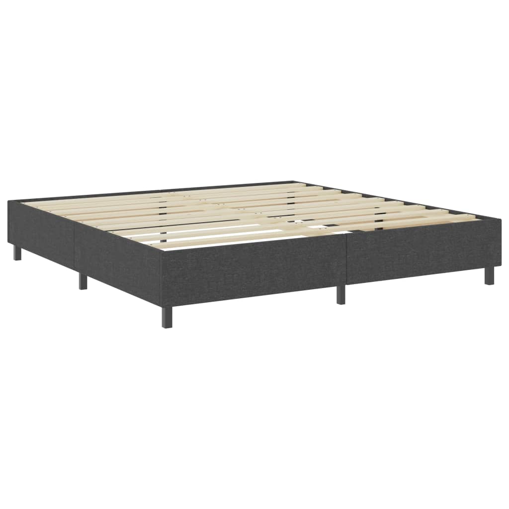 sengestel til boxmadras 200x200 cm stof grå