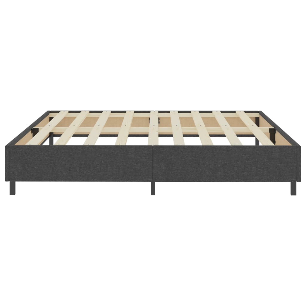 sengestel til boxmadras 200x200 cm stof grå