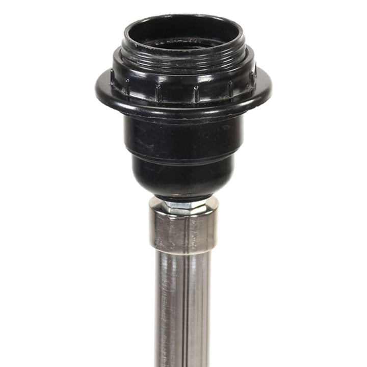 gulvlampe med trefod 141 cm massivt teaktræ honningbrun og hvid