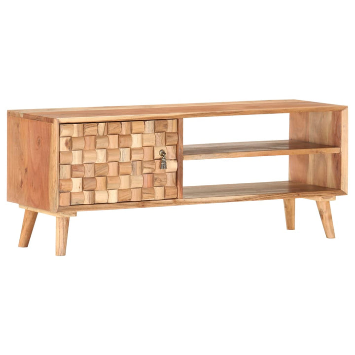 tv-skab 100x35x40 cm massivt akacietræ