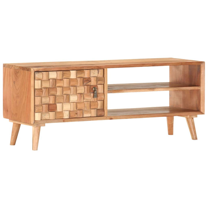 tv-skab 100x35x40 cm massivt akacietræ