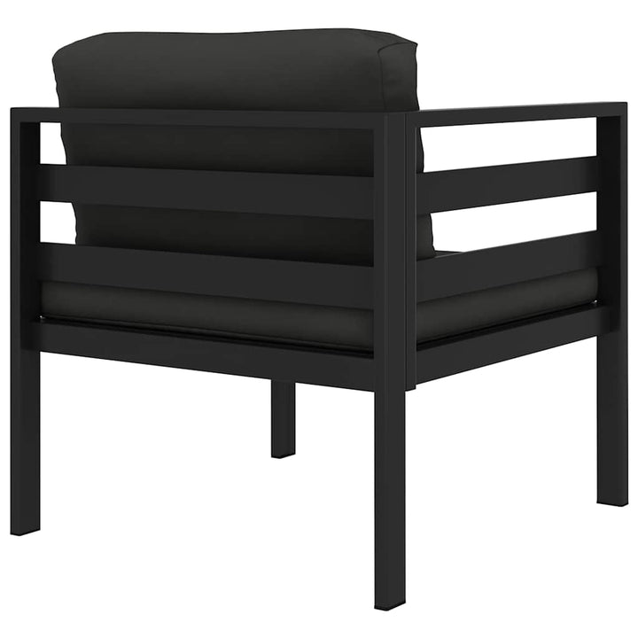 hjørnemodul til sofa med hynder 1 stk. aluminium antracitgrå