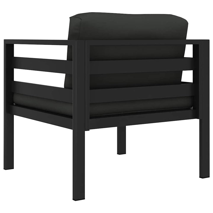 sofastol med hynder aluminium antracitgrå