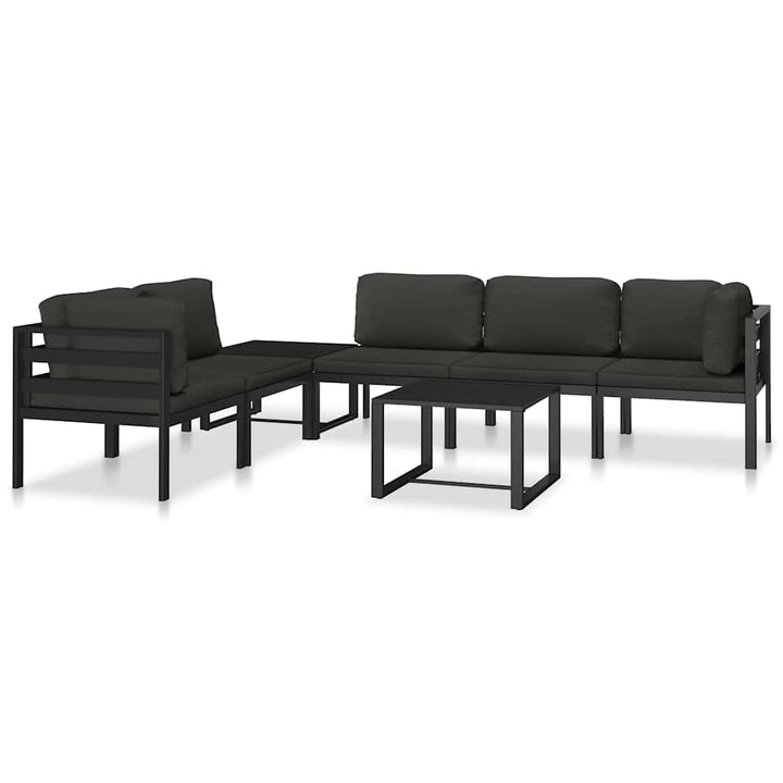 sofabord aluminium antracitgrå