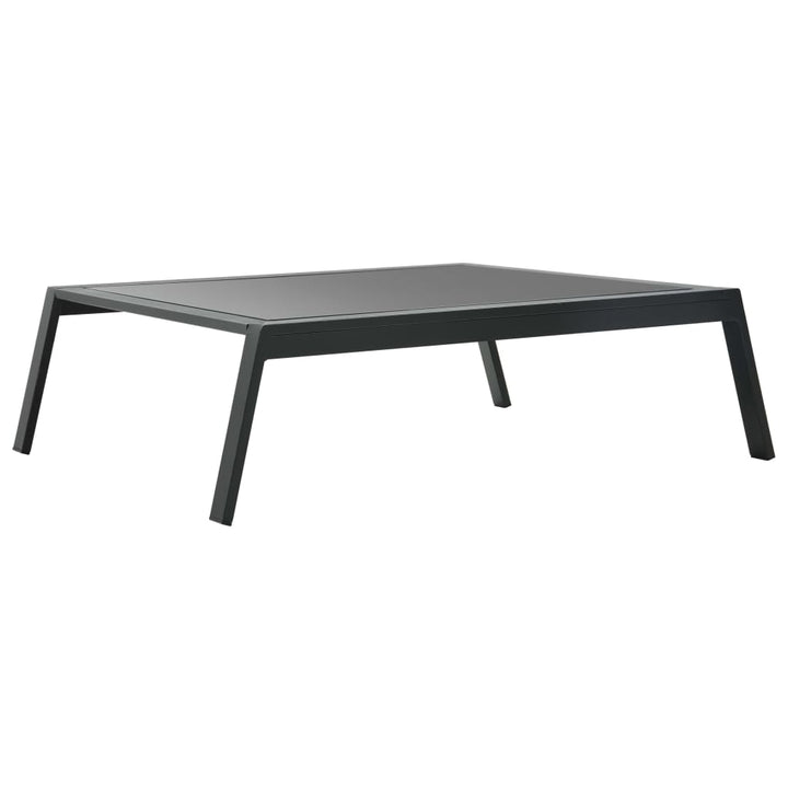 haveloungesæt 5 dele med hynder aluminium mørkegrå