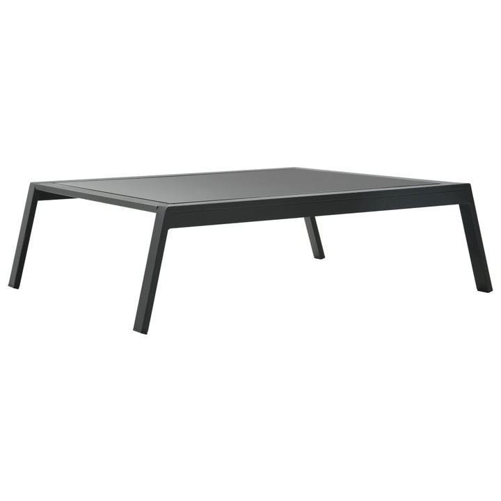 haveloungesæt 5 dele med hynder aluminium mørkegrå