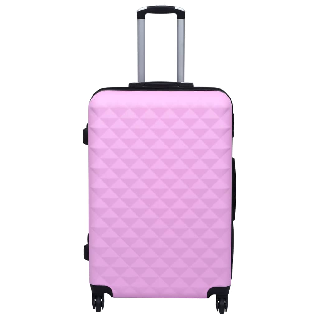 kuffertsæt 3 stk. hardcase ABS pink
