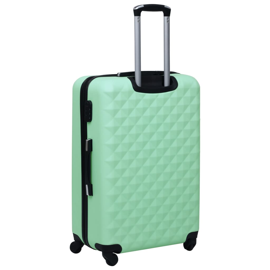 kuffertsæt 3 stk. hardcase ABS mintgrøn