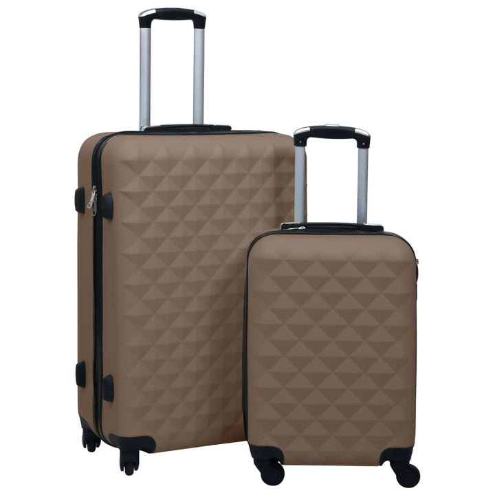 kuffertsæt 2 stk. hardcase ABS brun