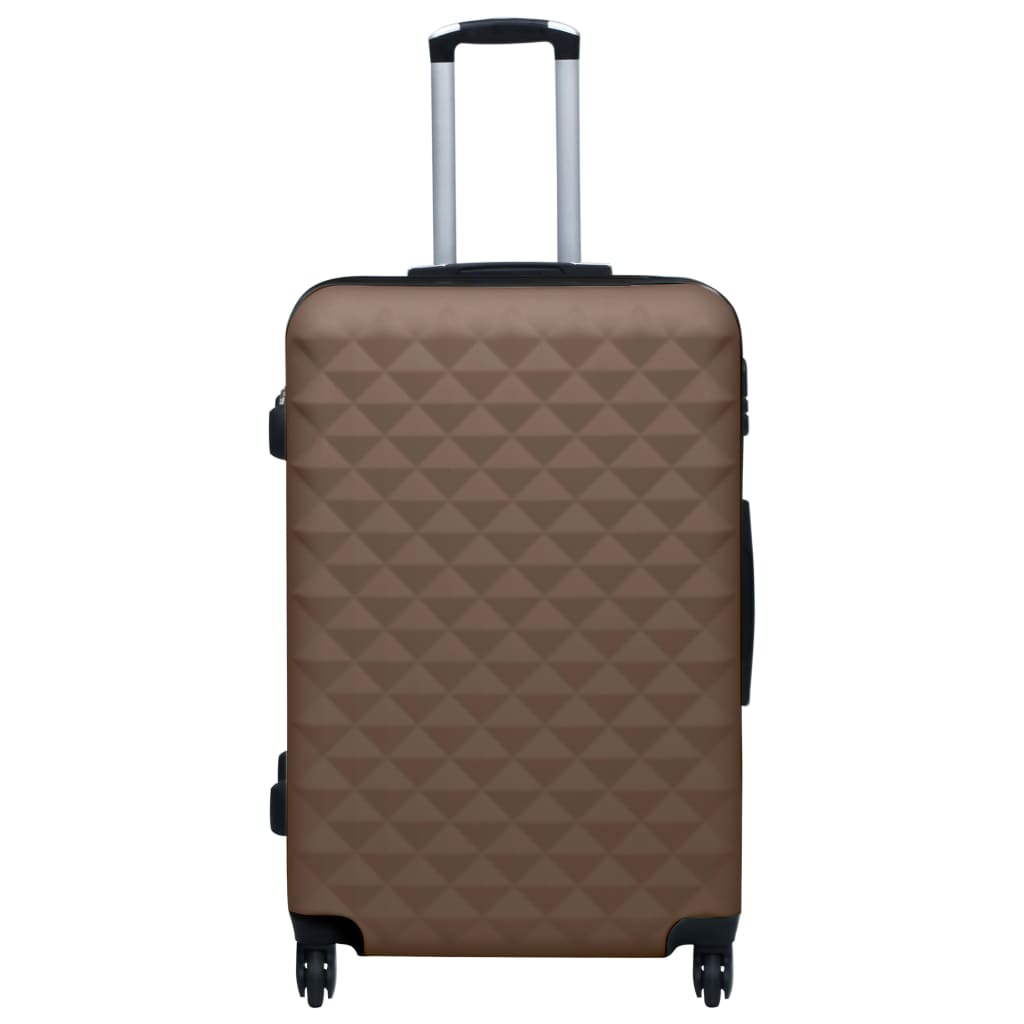 kuffertsæt 2 stk. hardcase ABS brun