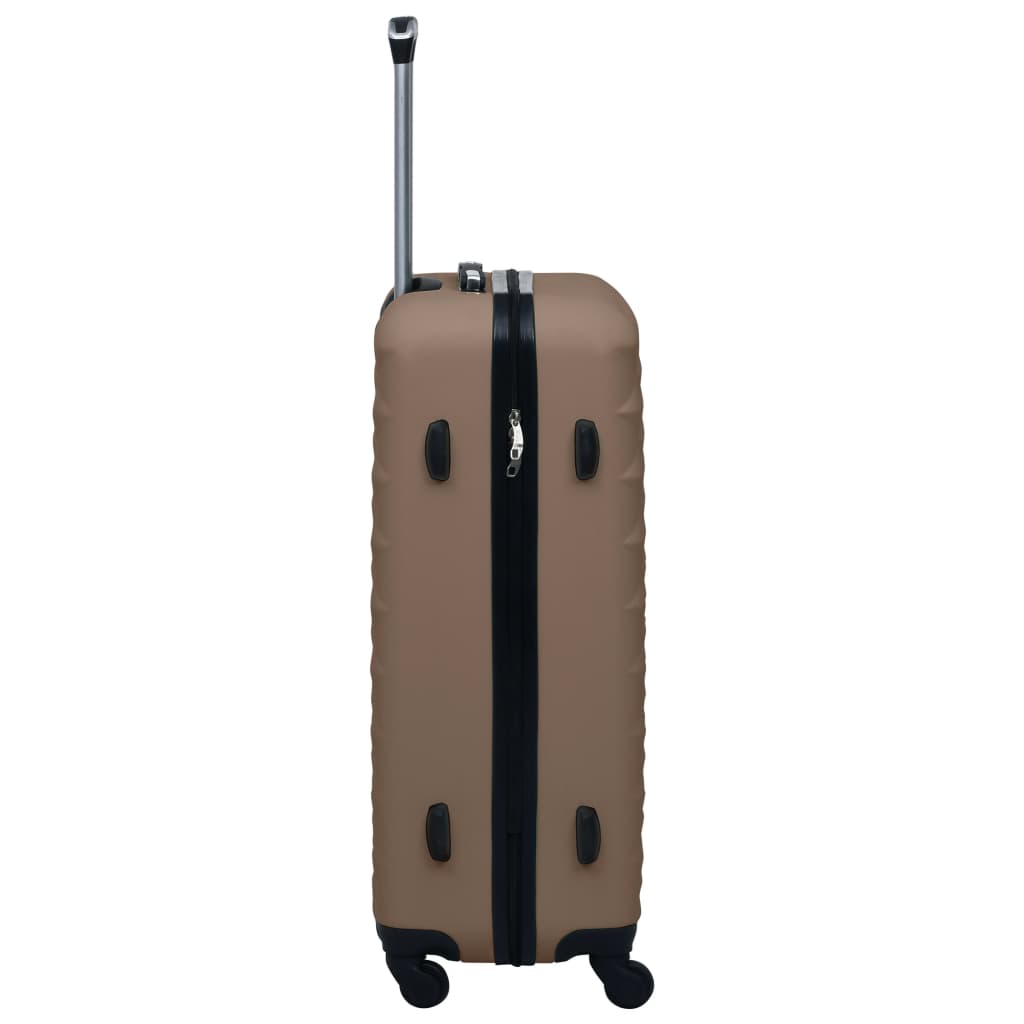 kuffertsæt 2 stk. hardcase ABS brun