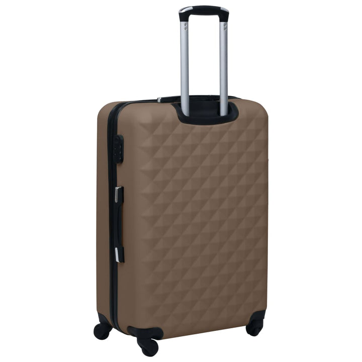 kuffertsæt 2 stk. hardcase ABS brun