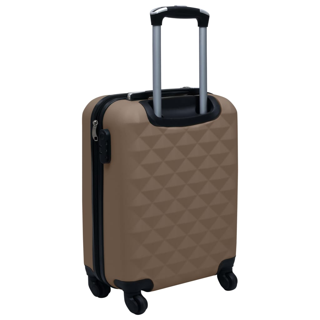 kuffertsæt 2 stk. hardcase ABS brun