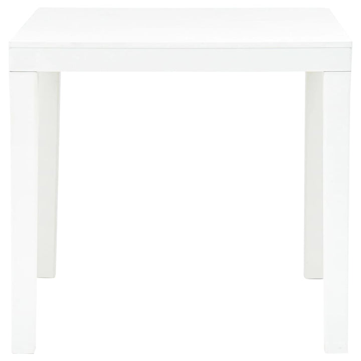 havebord med 2 bænke plastik hvid