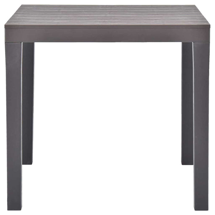 havebord 78 x 78 x 72 cm plastik mokkafarvet