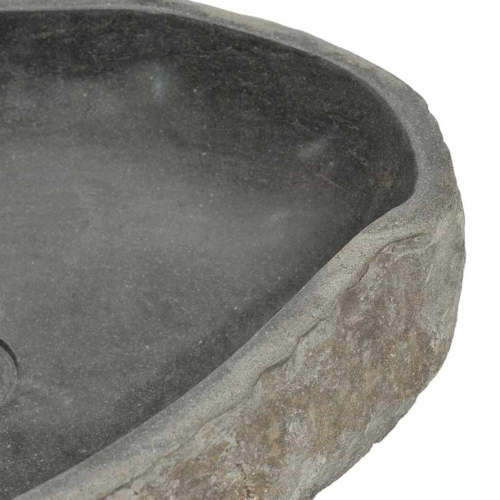 håndvask (45-53)x(34-41) cm oval flodsten
