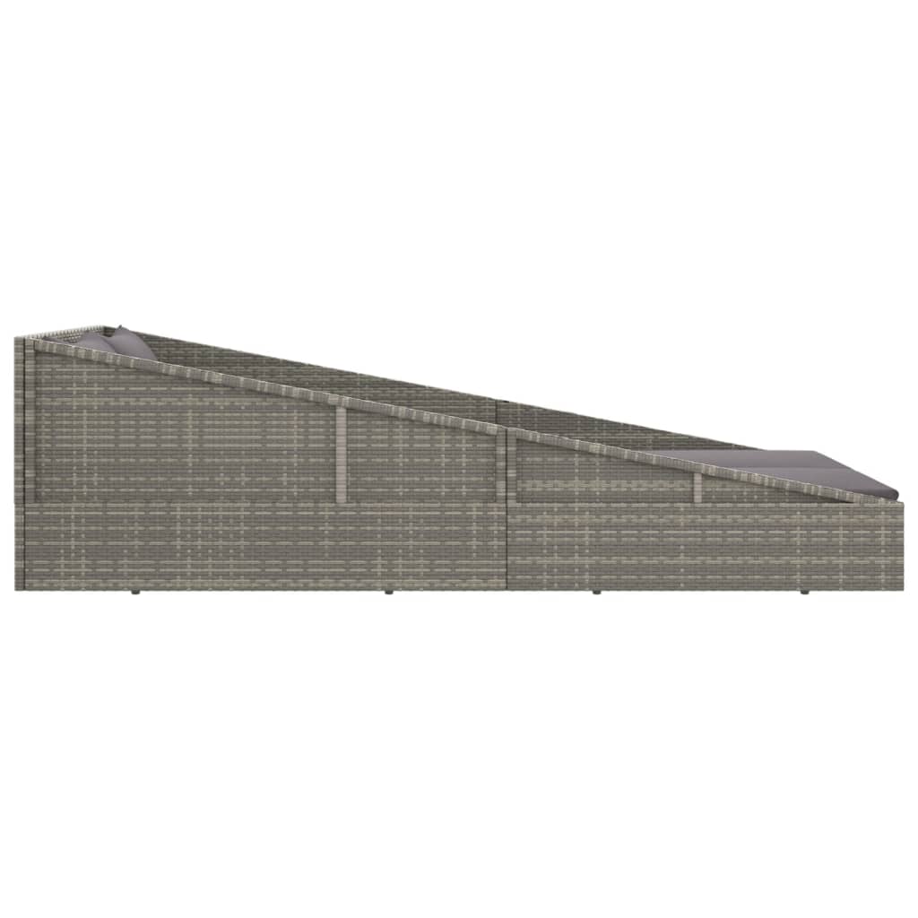 solseng 110x200 cm polyrattan grå