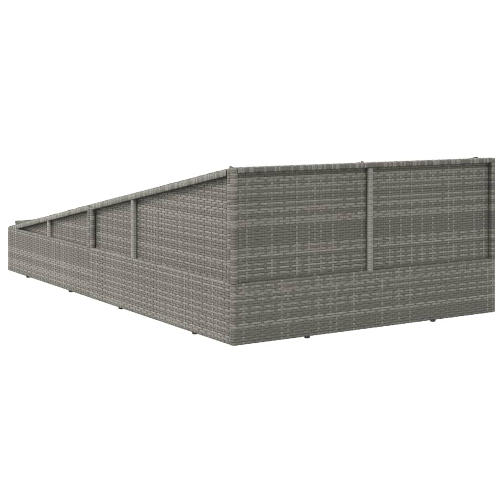 solseng 110x200 cm polyrattan grå