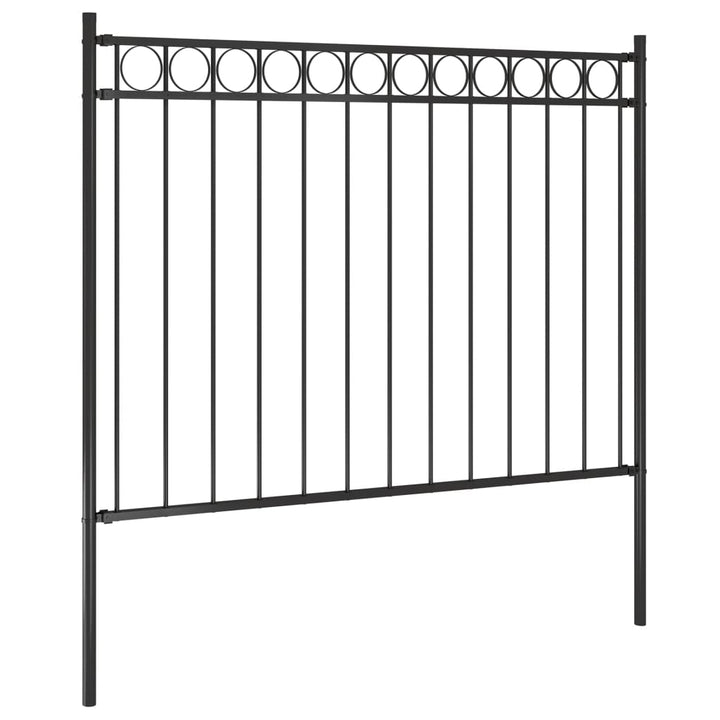 havehegn 1,7x1 m stål sort