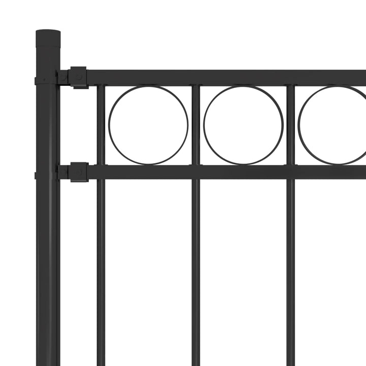havehegn 1,7x1 m stål sort