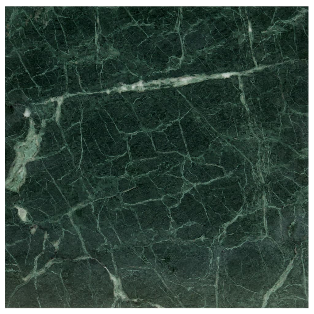 sofabord 60x60x35 cm ægte sten med marmortekstur grøn