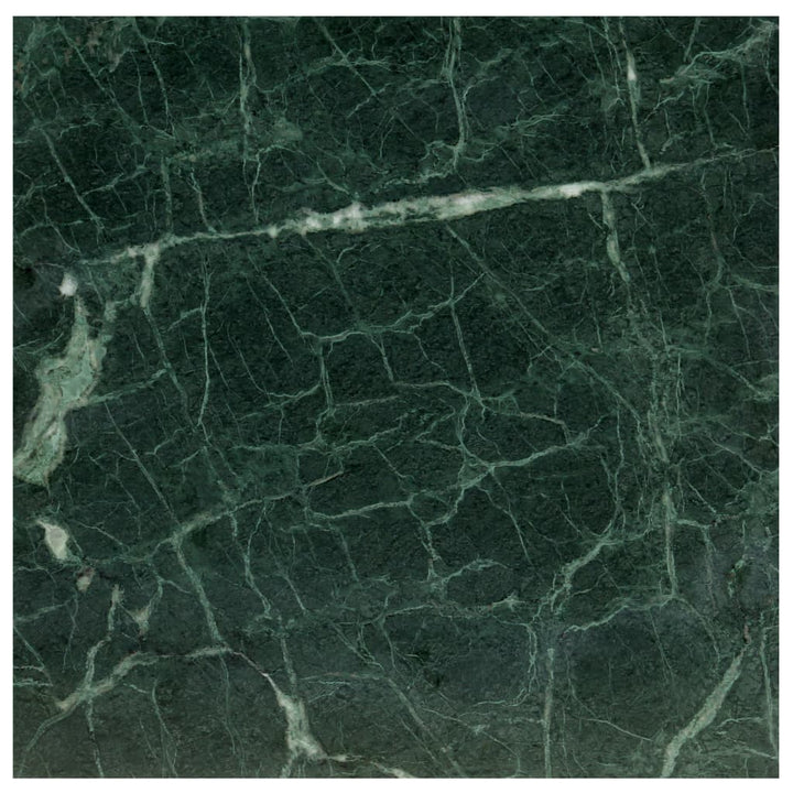 sofabord 60x60x35 cm ægte sten med marmortekstur grøn