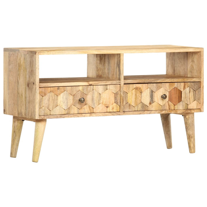 tv-skab 90x30x50 cm massivt mangotræ