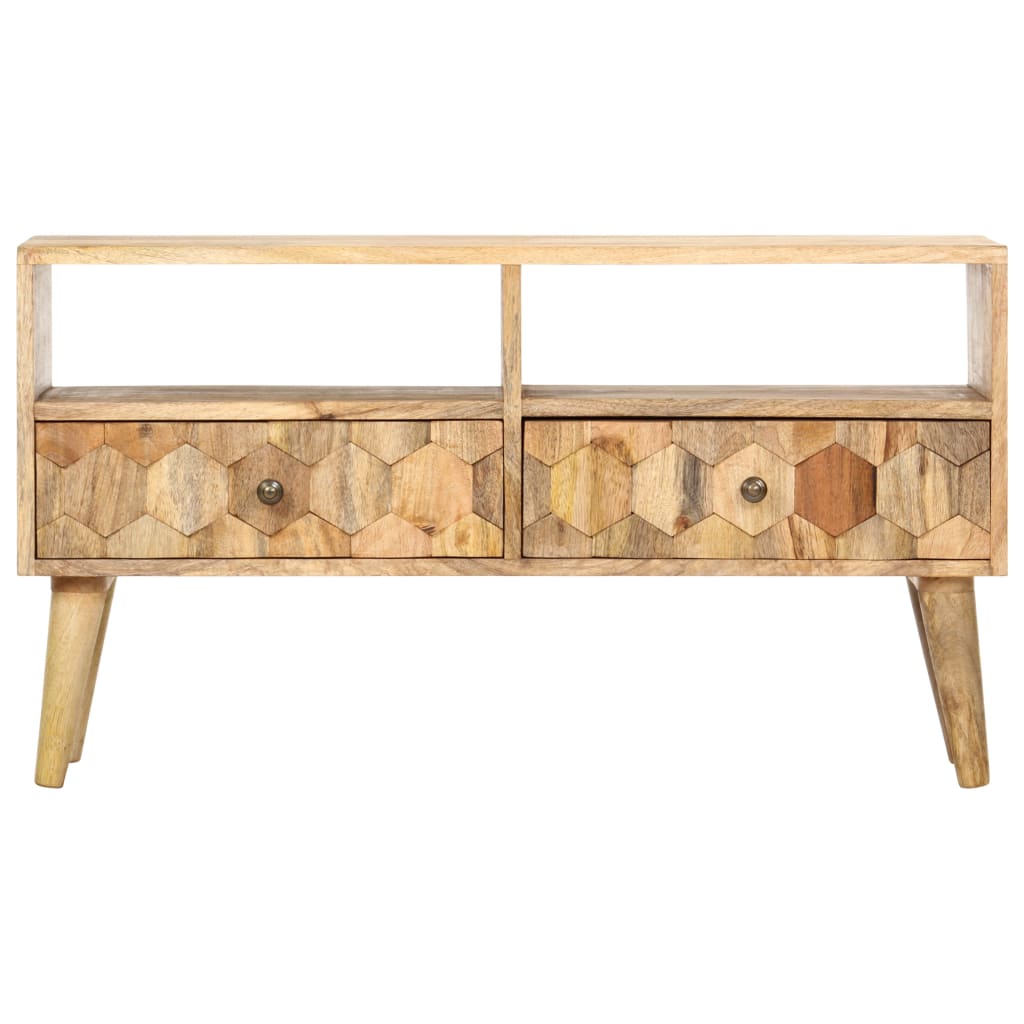 tv-skab 90x30x50 cm massivt mangotræ