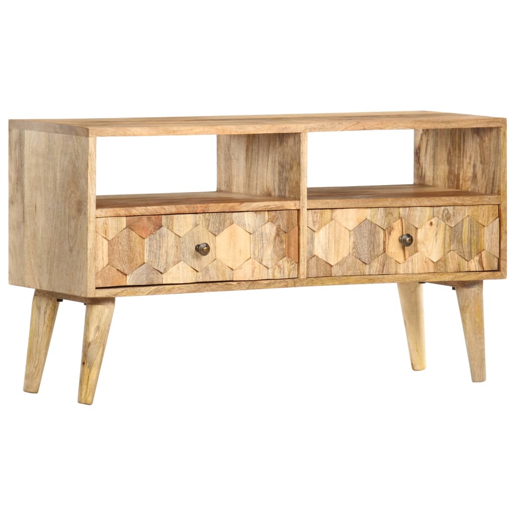 tv-skab 90x30x50 cm massivt mangotræ