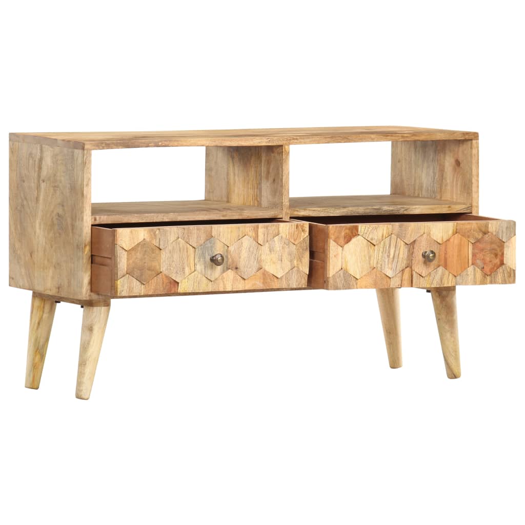 tv-skab 90x30x50 cm massivt mangotræ