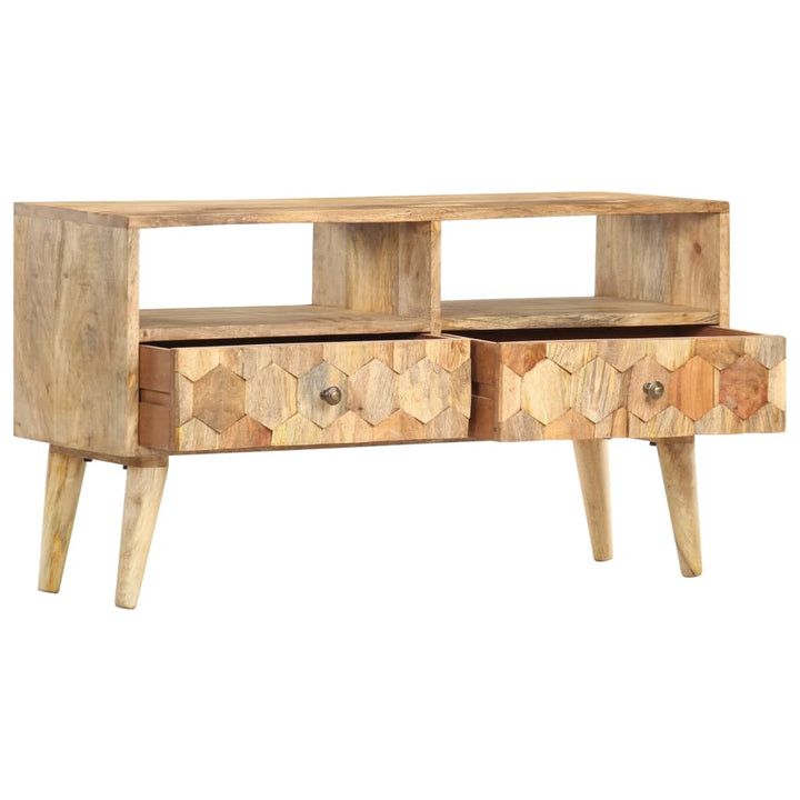 tv-skab 90x30x50 cm massivt mangotræ