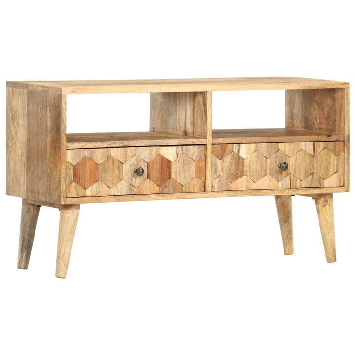 tv-skab 90x30x50 cm massivt mangotræ
