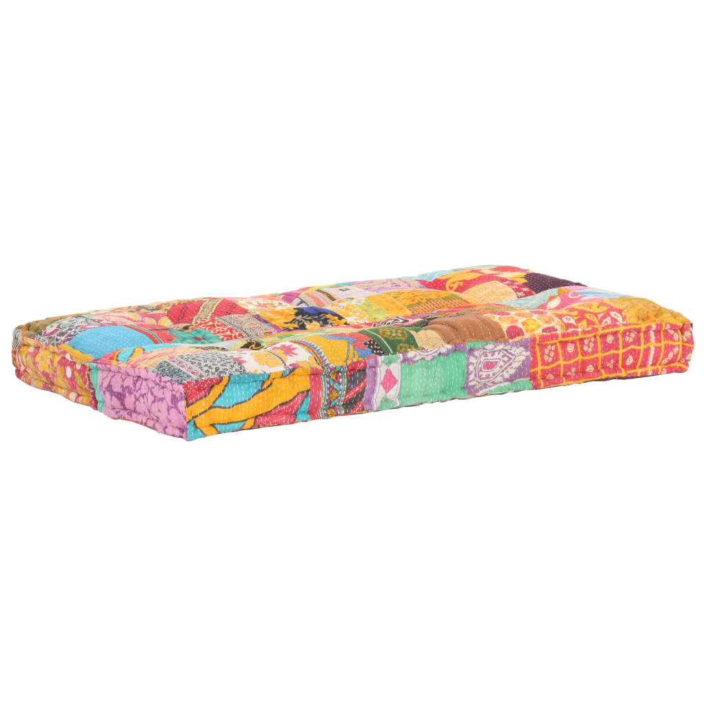 hynde til pallesofa stof patchwork flerfarvet