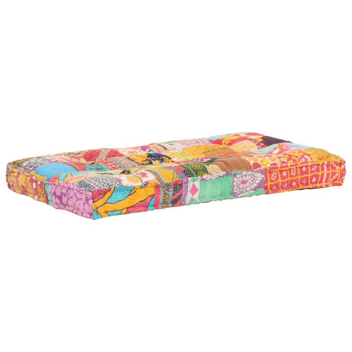 hynde til pallesofa stof patchwork flerfarvet