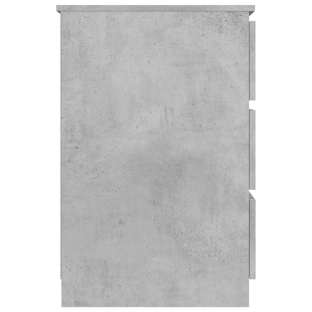 skrivebord 140x50x77 cm konstrueret træ betongrå