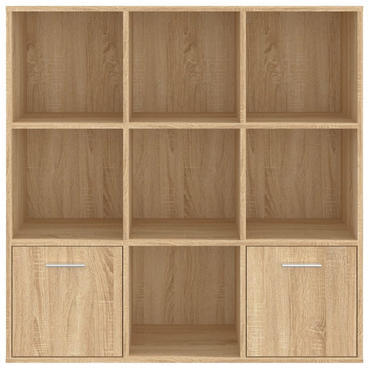 bogreol 98x30x98 cm konstrueret træ sonoma-eg
