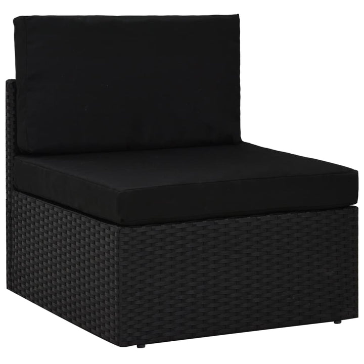 midtersæde til sofa polyrattan sort