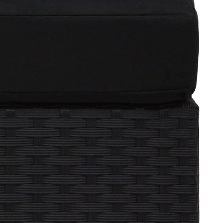 midtersæde til sofa polyrattan sort