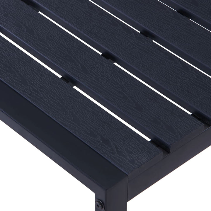 havebænk 120,5 cm PS-plade sort