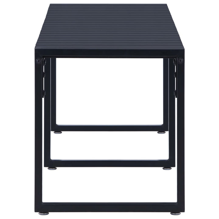 havebænk 180 cm PS-plade sort