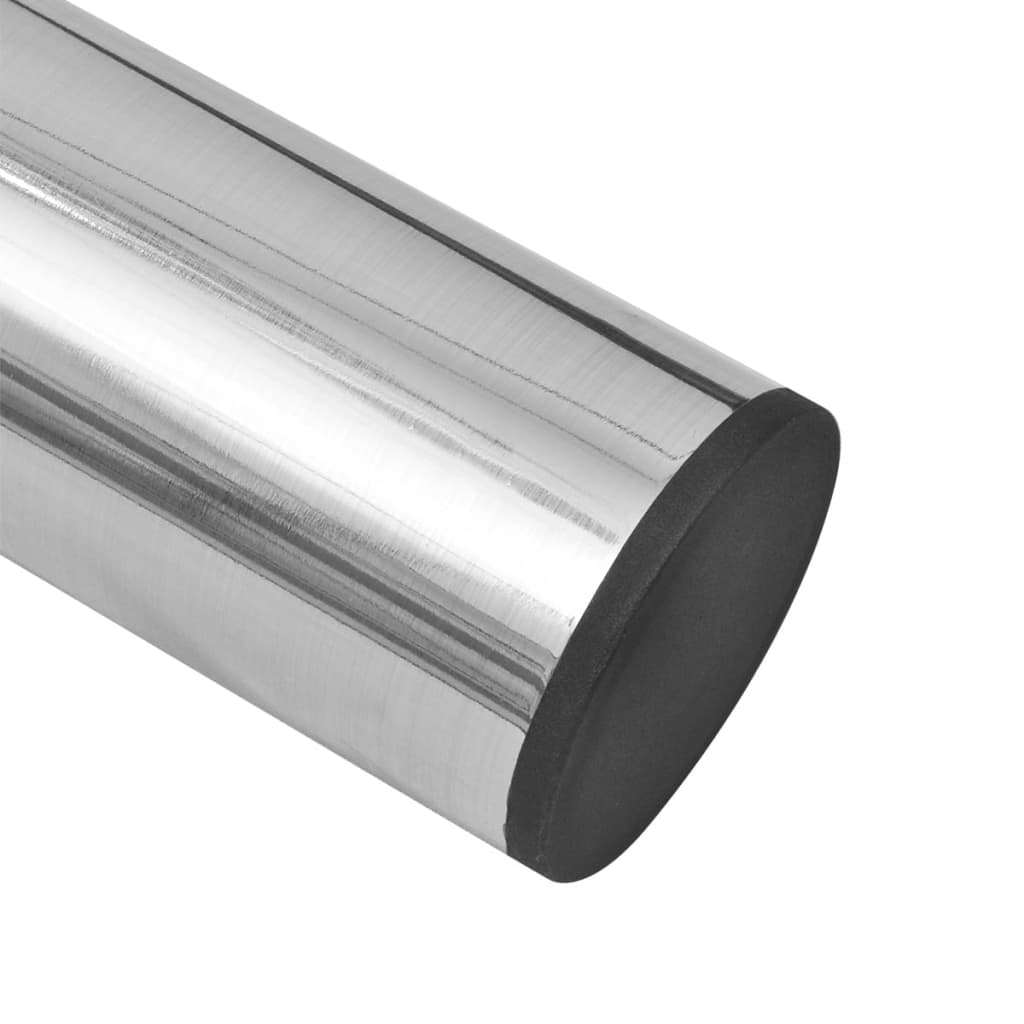 teleskopiske bordben 4 stk. børstet nikkel 710 mm-1100 mm