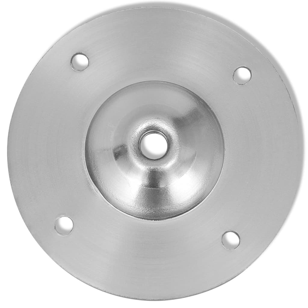 teleskopiske bordben 4 stk. børstet nikkel 710 mm-1100 mm