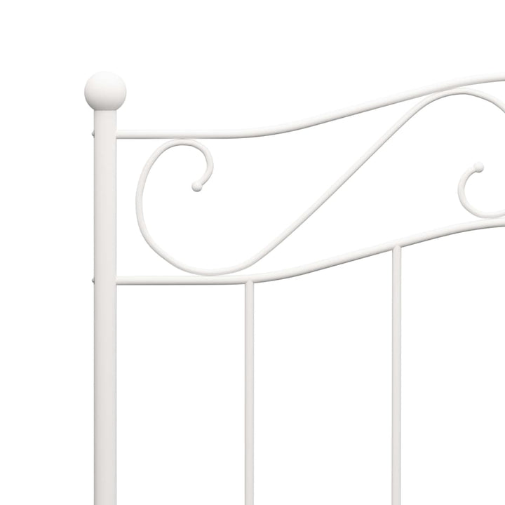 sengestel 90x200 cm metal hvid