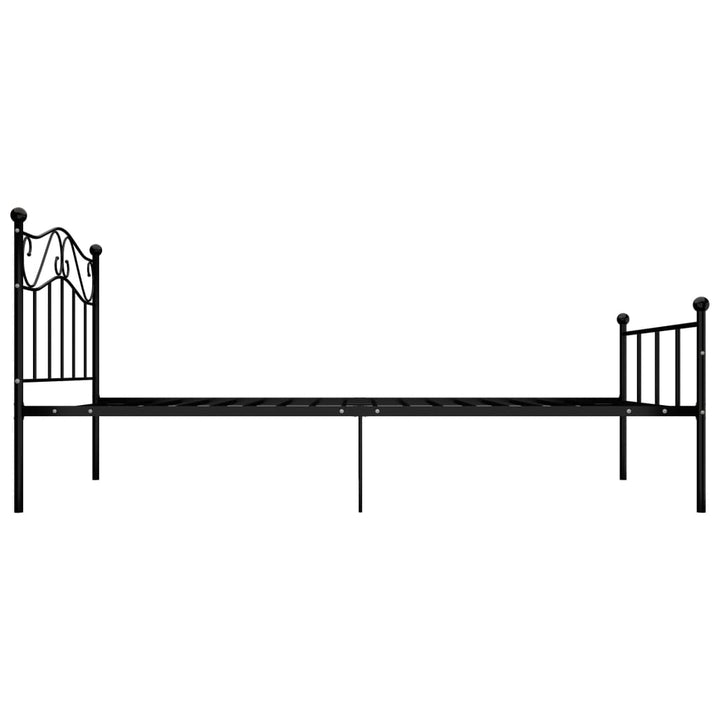 sengestel 90x200 cm metal sort