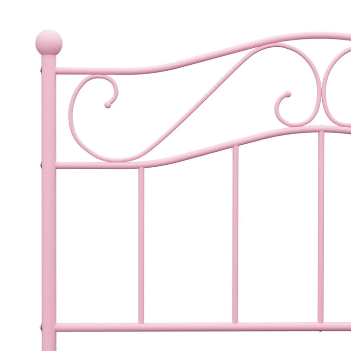 sengestel 90x200 cm metal pink